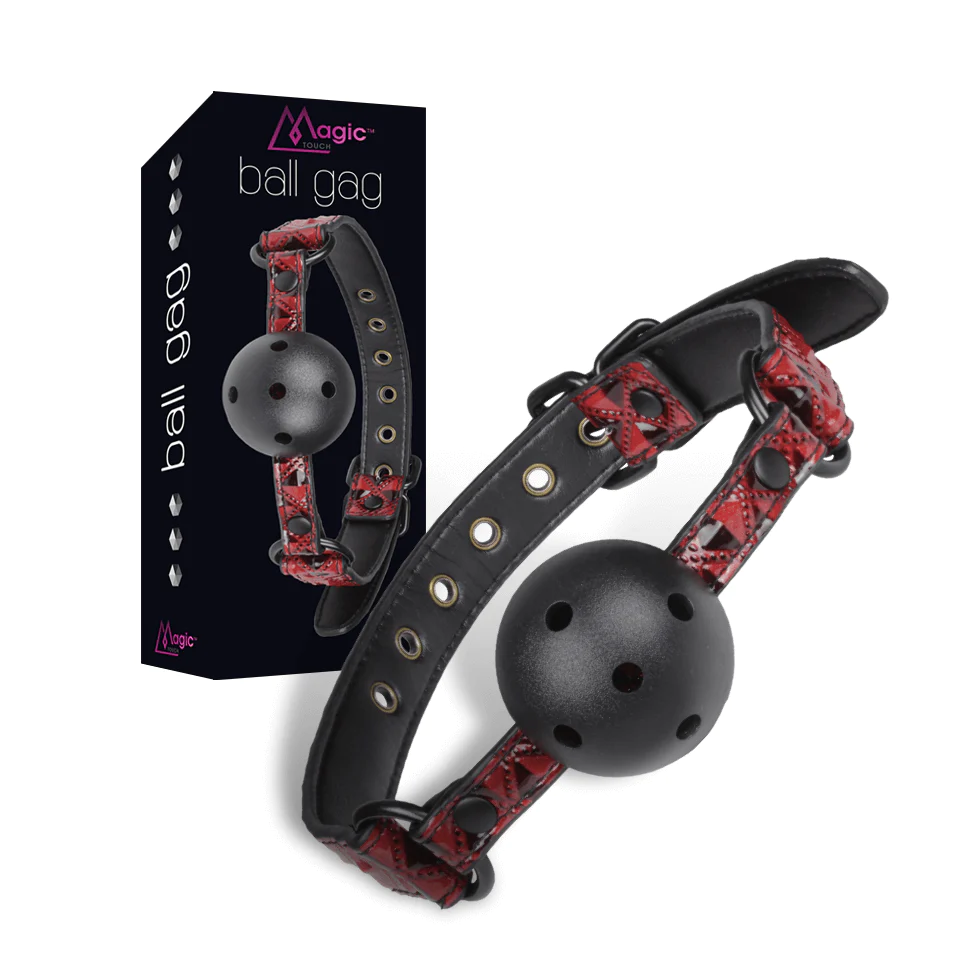 Magic Touch Ball Gag Red